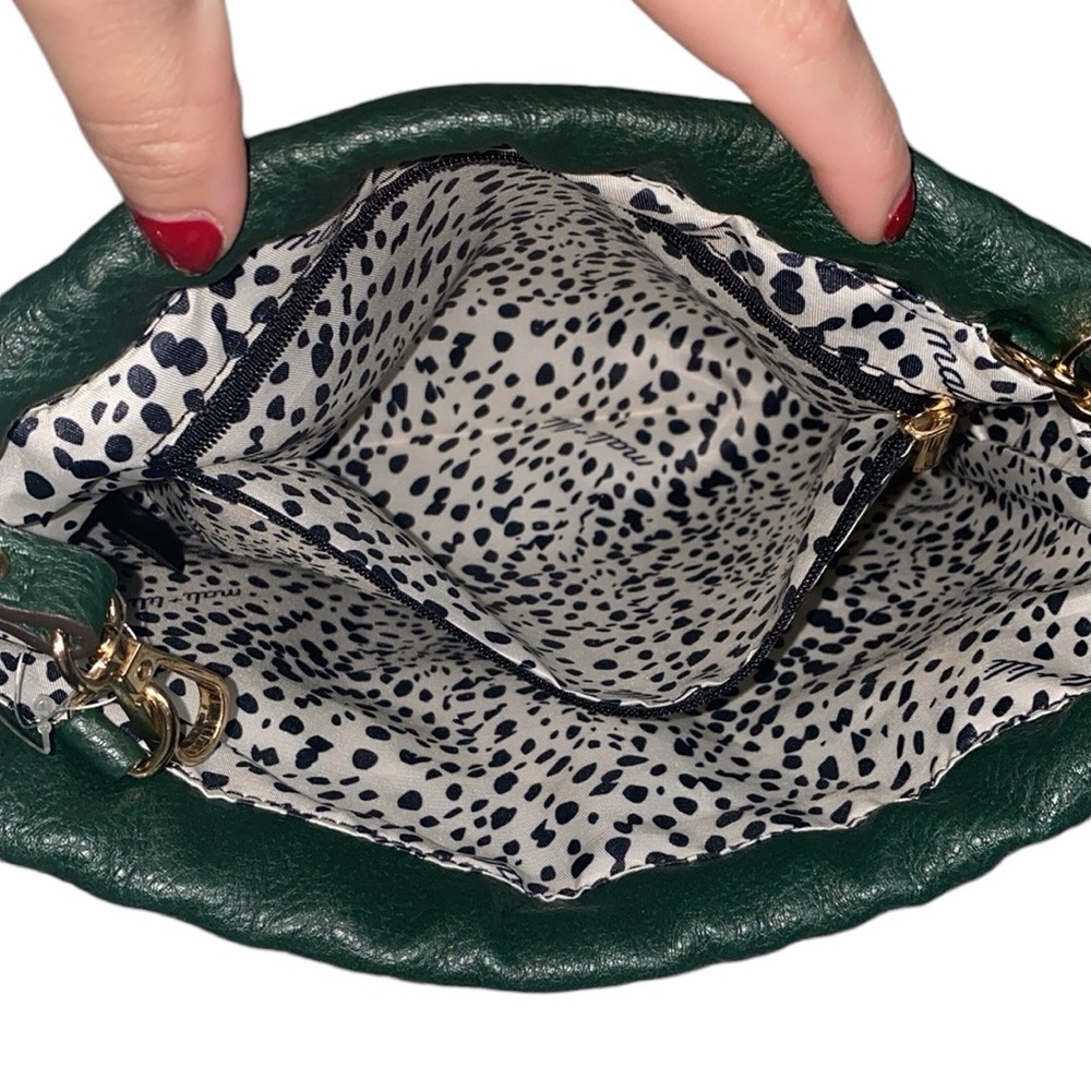 NWT Mali & Lili Green Vegan Crossbody Bag with Pouch - Picture 9 of 17